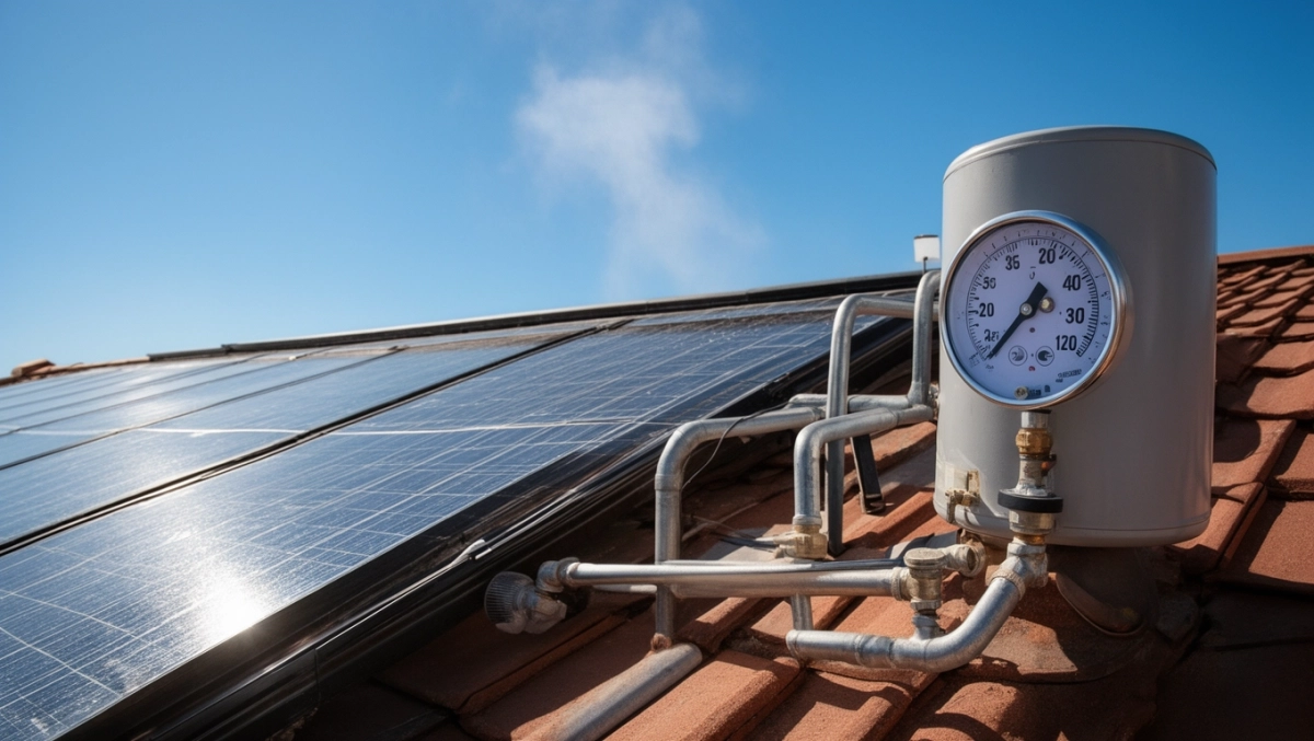 kolektor słoneczny słabo grzeje