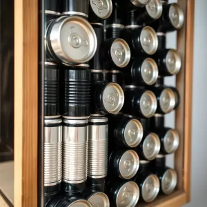 Kolektor słoneczny z puszek po piwie