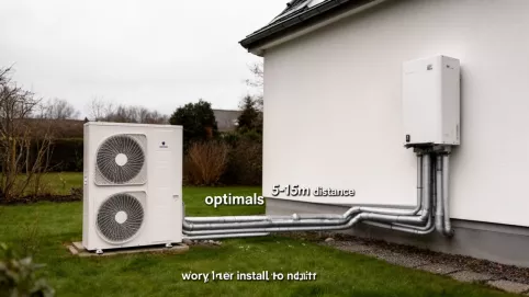 Pompa ciepła odległość jednostki zewnętrznej od wewnętrznej