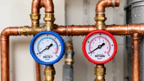 Pompa ciepła temperatura zasilania i powrotu