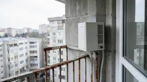 pompa ciepła w bloku