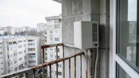 pompa ciepła w bloku